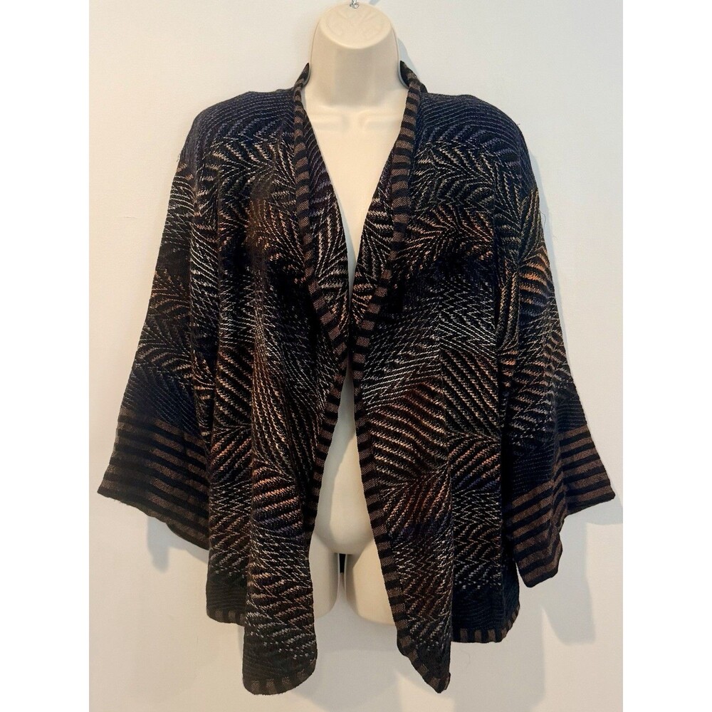 Patricia Palson Luxury Artisan Cardigan Hand Woven Chenille Cozy Unique ONE SIZE